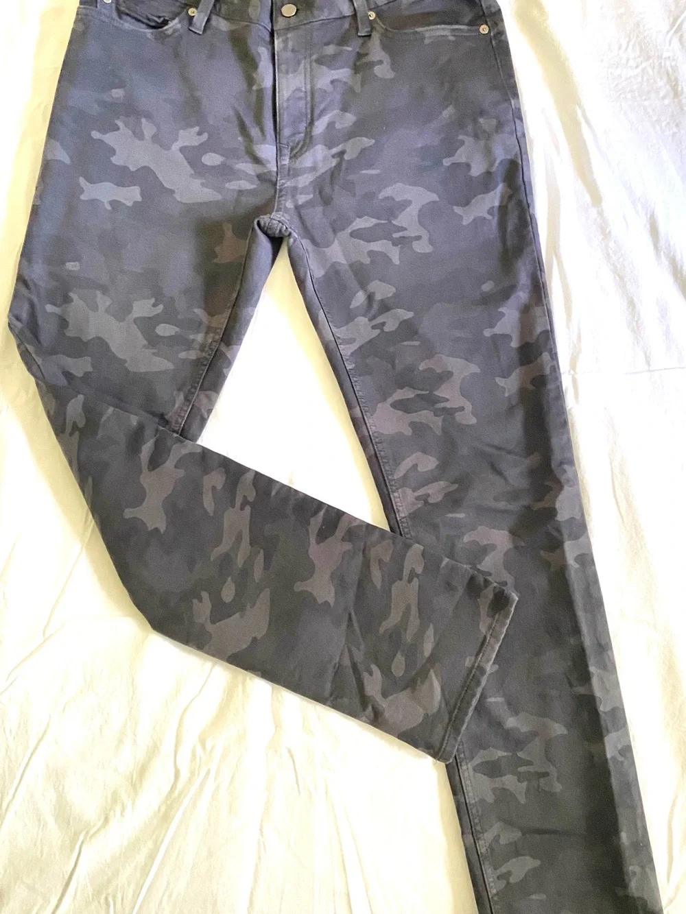 Banana Republic Men's Camouflage Chino Pants - Black & Gray